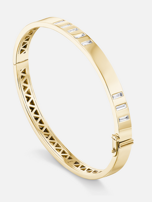Juju Bangle - Parallel Lines All Diamond Size 17 RTS