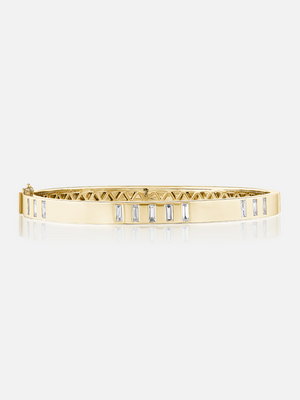 Juju Bangle - Parallel Lines All Diamond Size 17 RTS