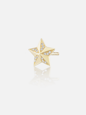 Tiny Star Stud Single Diamond MCM