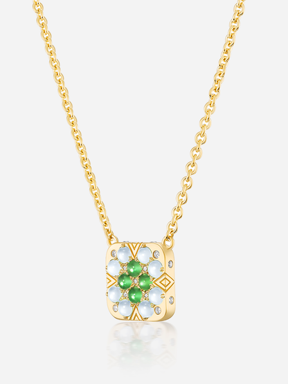 16-18" Granny Squares Pendant Necklace