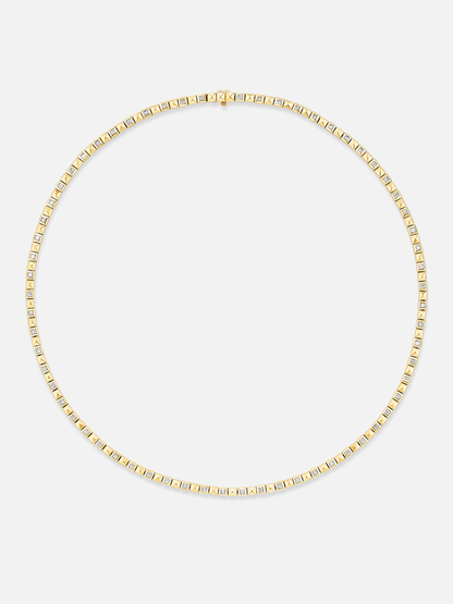 16" Checkerboard Tennis Necklace