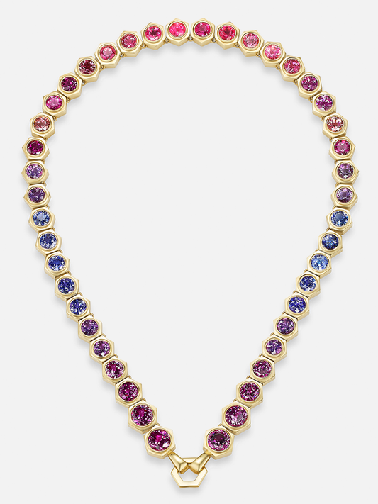 16" Garnet Tennis Foundation Necklace