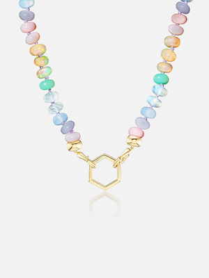 18" Open Bail Pastel Bead Foundation Necklace