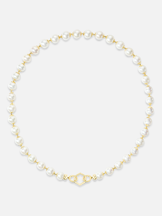 26" Star Cap Pearl Foundation Necklace