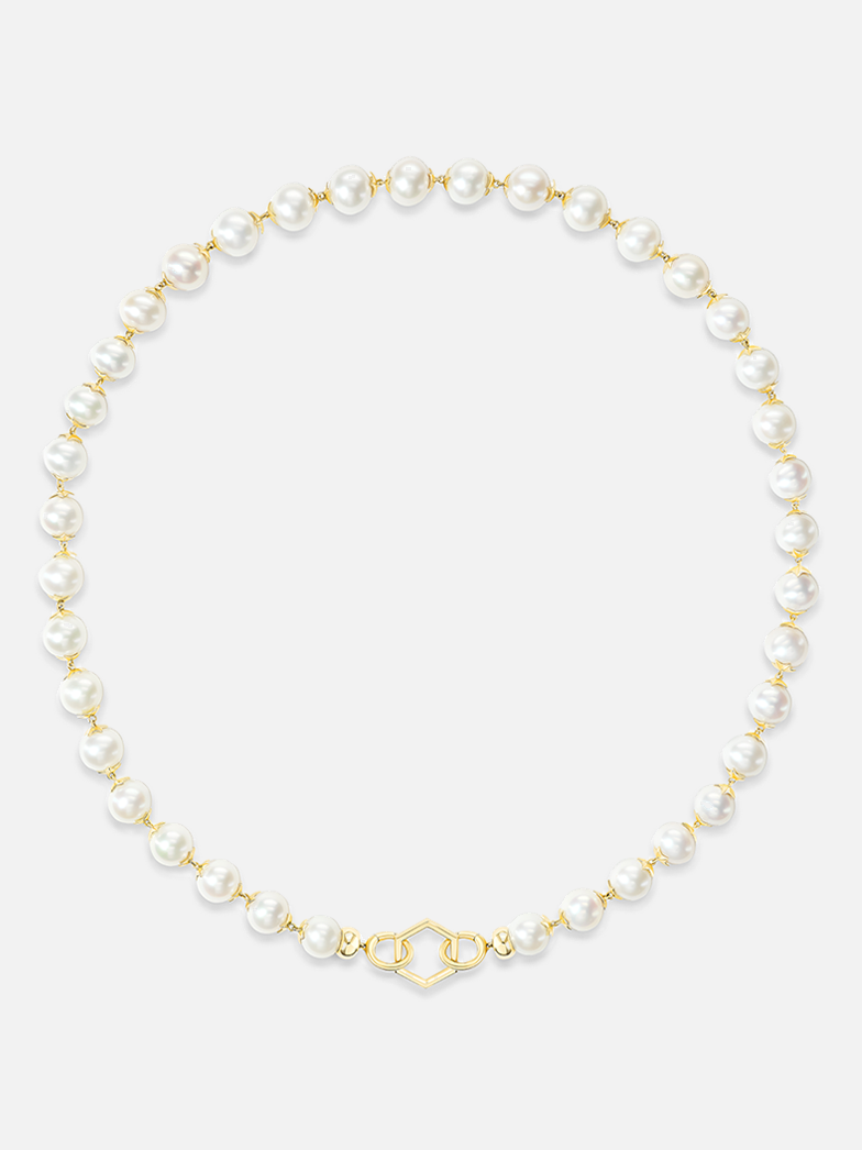Star Cap Pearl Foundation Necklace