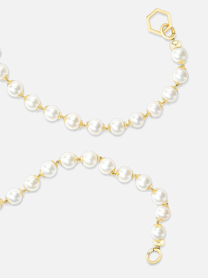 26" Star Cap Pearl Foundation Necklace