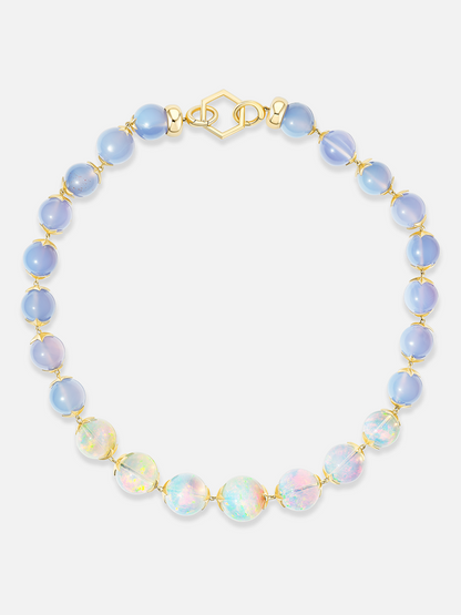 18" Star Cap Opal & Chalcedony Foundation Necklace