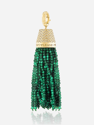 Privacy Please Keychain Tassel