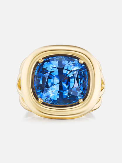 Giza Ring, Blue Sapphire 15.17ct