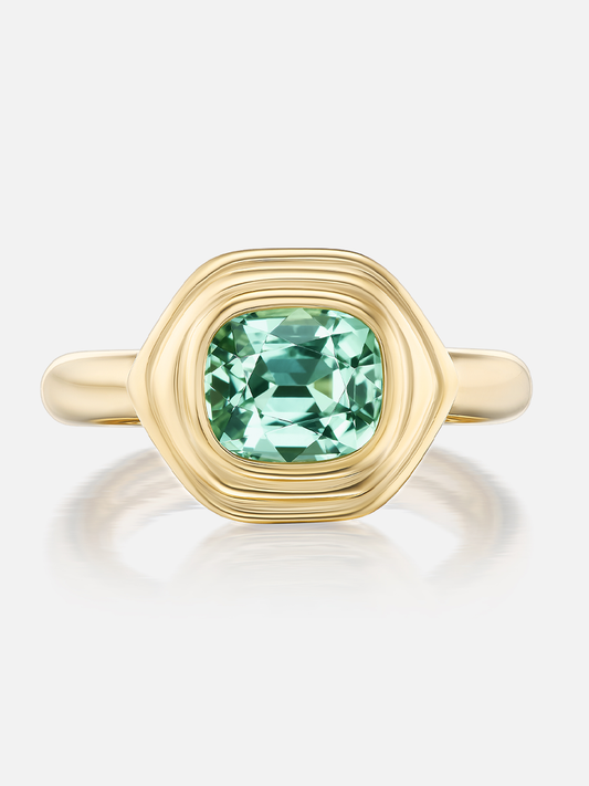 Cairo Ring, Mint Green Tourmaline