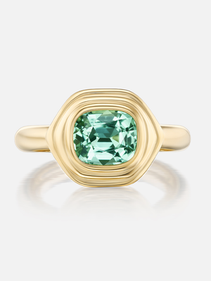 Cairo Ring Mint Green Tourmaline Size 6 MCM
