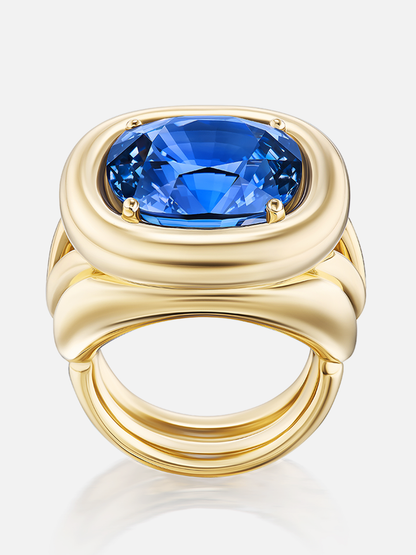 Giza Ring, Blue Sapphire 15.17ct