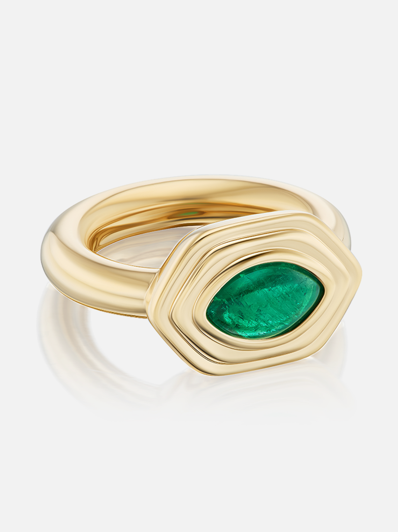 Cairo Ring Green Emerald