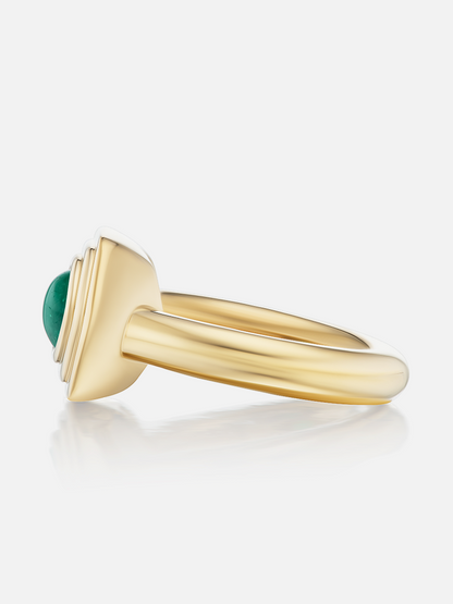 Cairo Ring, Green Emerald