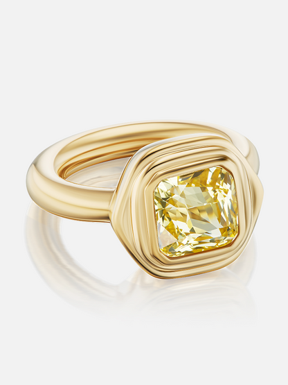 Cairo Ring, Yellow Sapphire