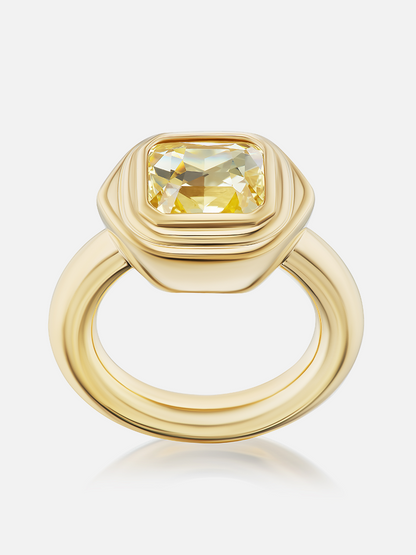 Cairo Ring, Yellow Sapphire