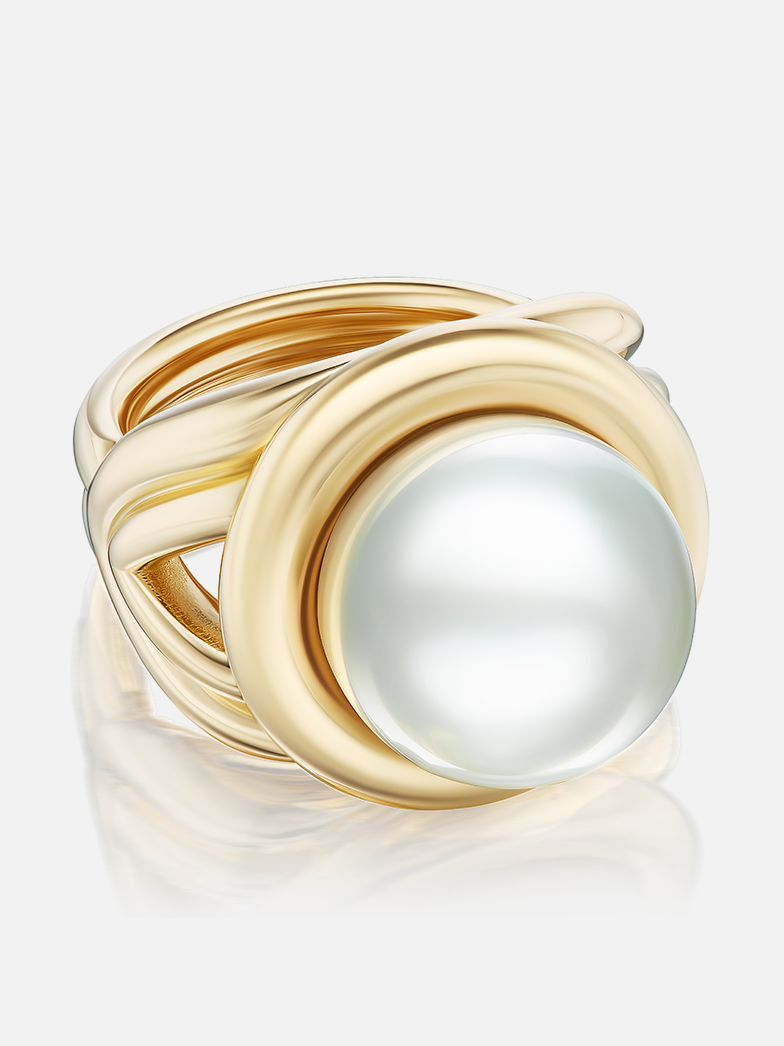 Giza Cocktail Ring Pearl