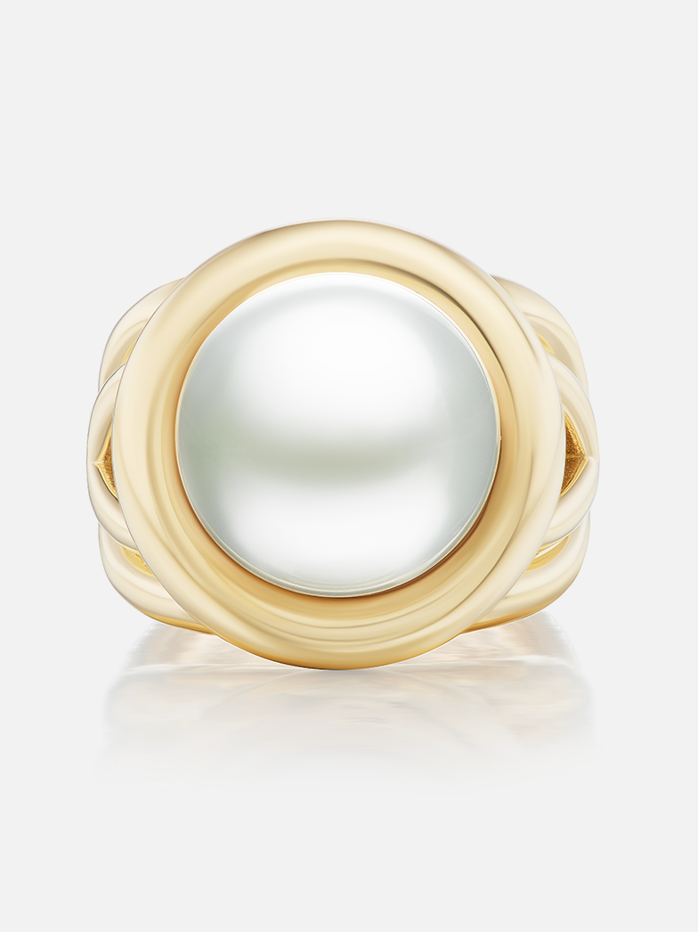 Giza Cocktail Ring Pearl