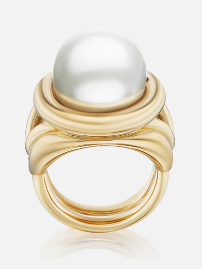 Giza Cocktail Ring Pearl