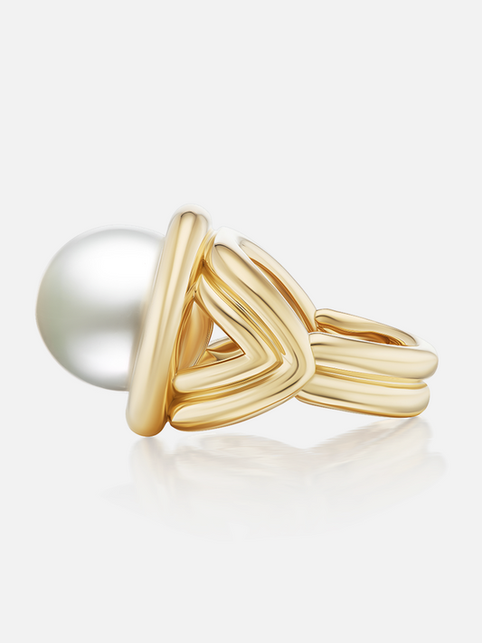 Giza Cocktail Ring Pearl