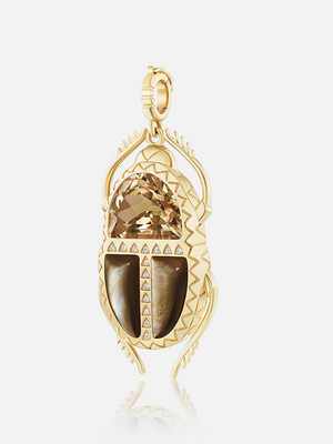 Major Scarab Pendant Smokey RTS