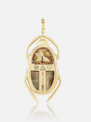 Major Scarab Pendant Smokey RTS