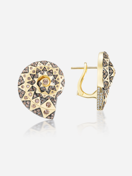 Major Shell Button Earrings