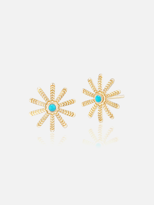Tiny Sunflower Studs