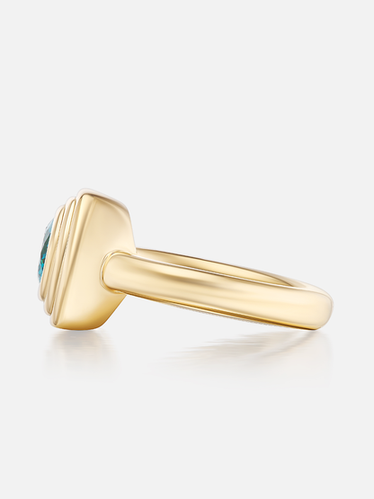 Cairo Ring, Teal Tourmaline