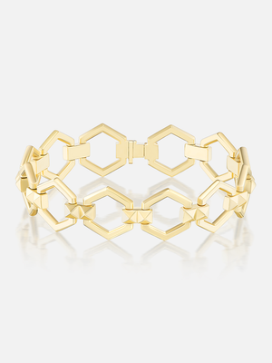Pyramid Stud Foundation Charm Bracelet MCM