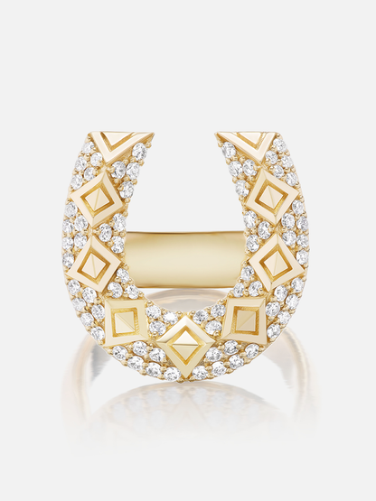 Hufeisen-Diamantring