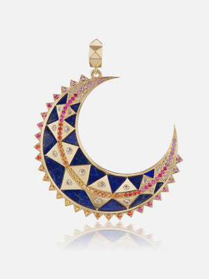 Major Moon Pendant Lapis RTS