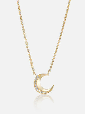 Tiny Moon Pendant Necklace MCM