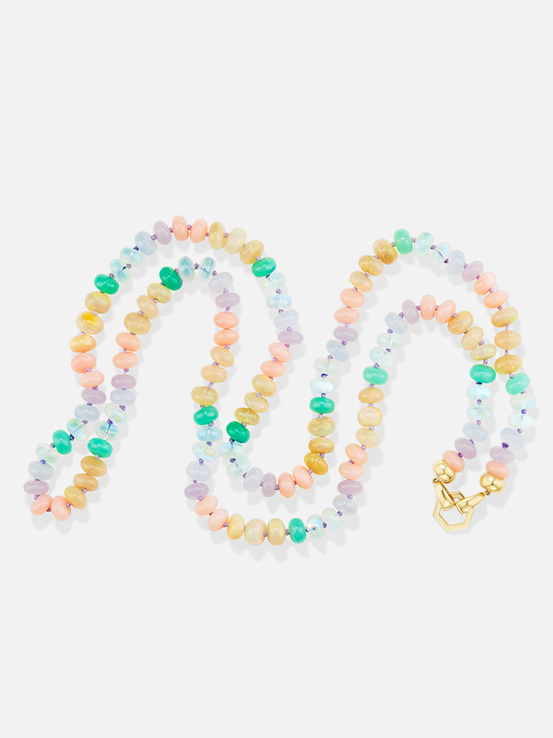 32" Pastel Bead Foundation Necklace Harwell Godfrey