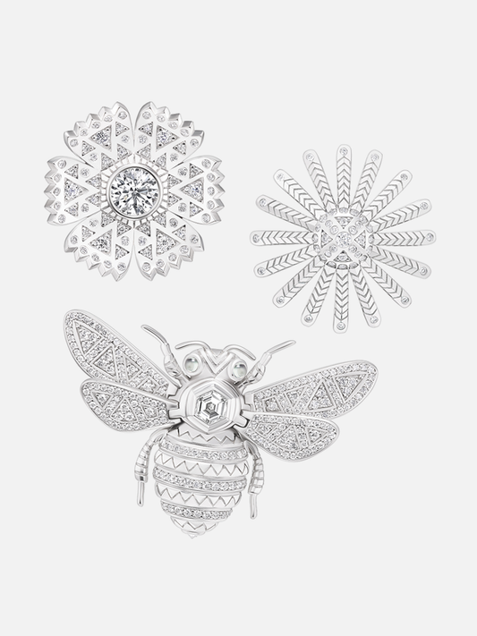 We Are Seeds Platinum Brooch