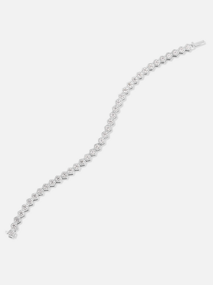 Mini-Diamant-Tennisarmband aus Platin
