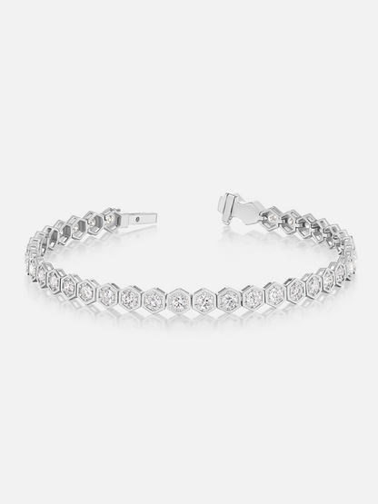 Mini-Diamant-Tennisarmband aus Platin