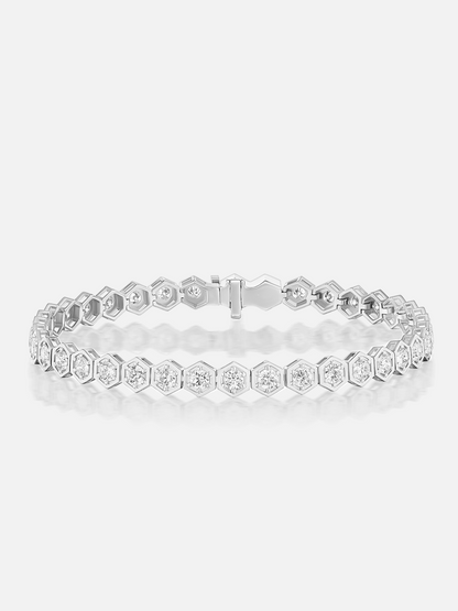 Mini-Diamant-Tennisarmband aus Platin