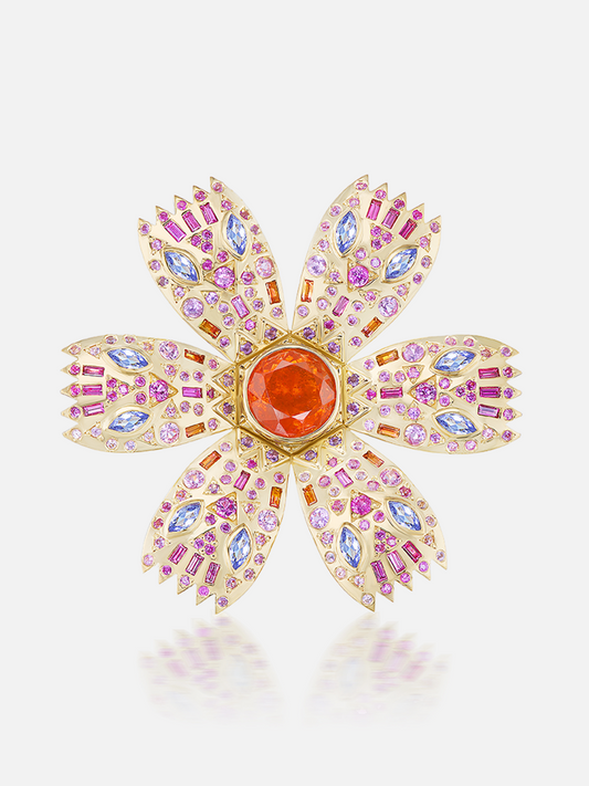 Poppy Ring Fire Opal Size 6.5 MCM