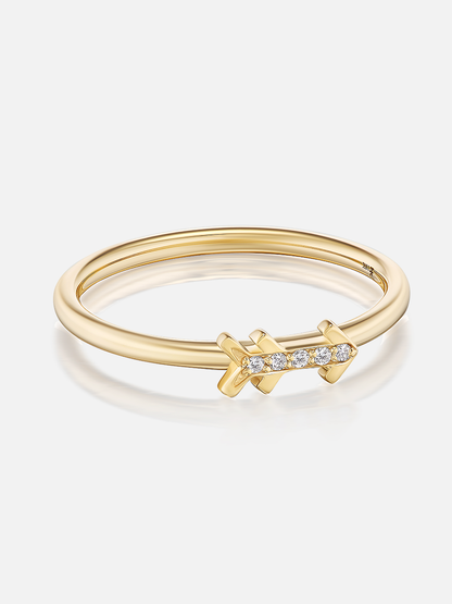 Tiny Arrow Stacking Ring