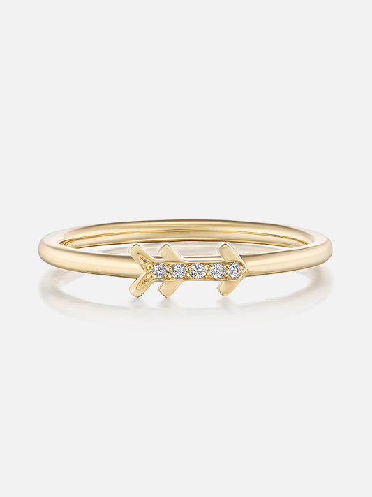Tiny Arrow Stacking Ring