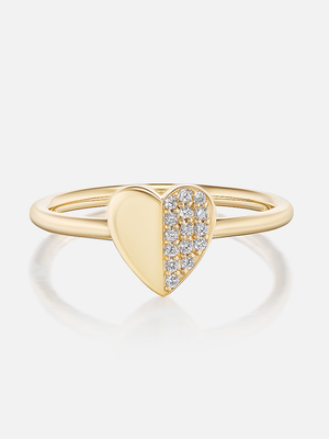 Tiny Heart Stacking Ring