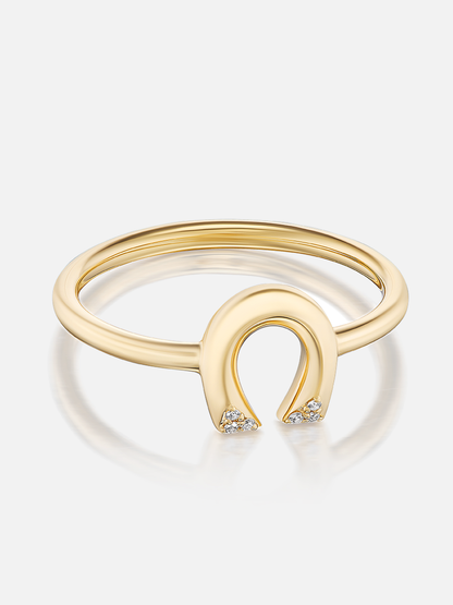 Tiny Horseshoe Stacking Ring