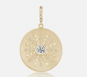 Major Sun Sign Medallion Pendant Diamond MCM