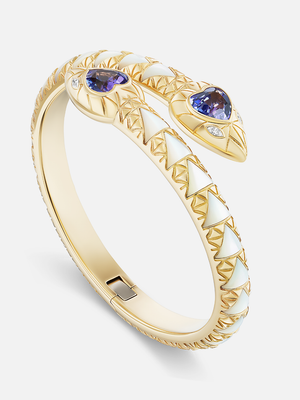 Tanzanite Snake Bangle