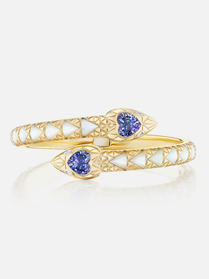 Tanzanite Snake Bangle
