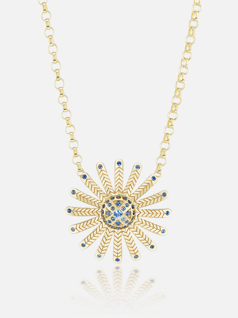 Mini Sunflower Pendant Necklace