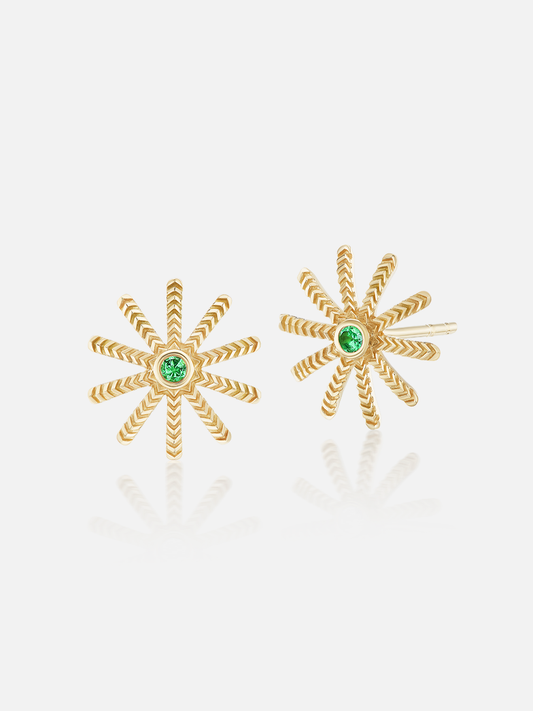 Tiny Sunflower Studs