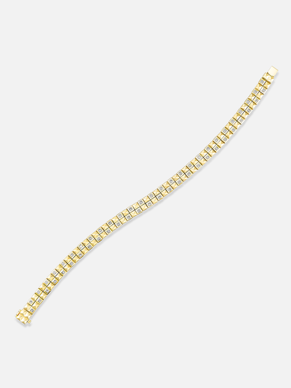 Checkerboard Tennis Bracelet Double