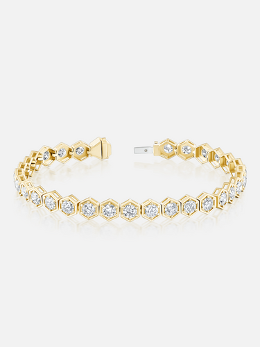 Großes Diamant-Tennisarmband